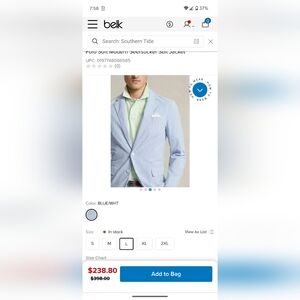 Polo Ralph Lauren Custom Fit Seersucker Blazer